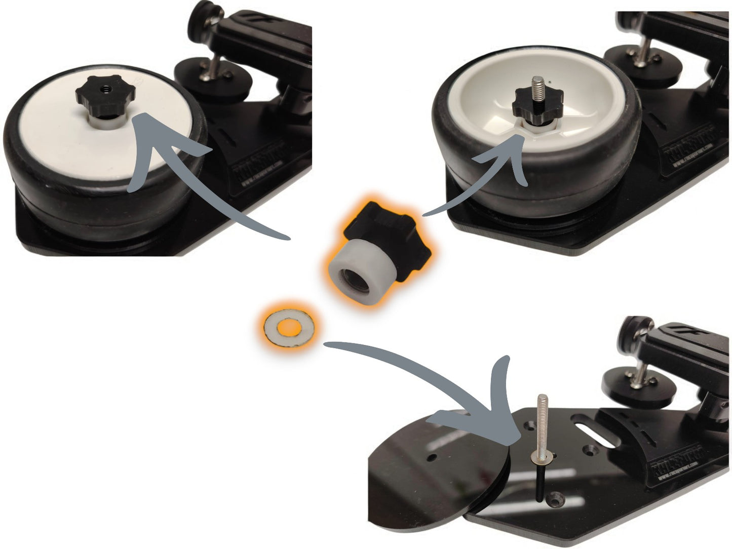 UPDATED 1/10 ON ROAD LAZER JIG FASTENER KNOB AND SHIM SET
